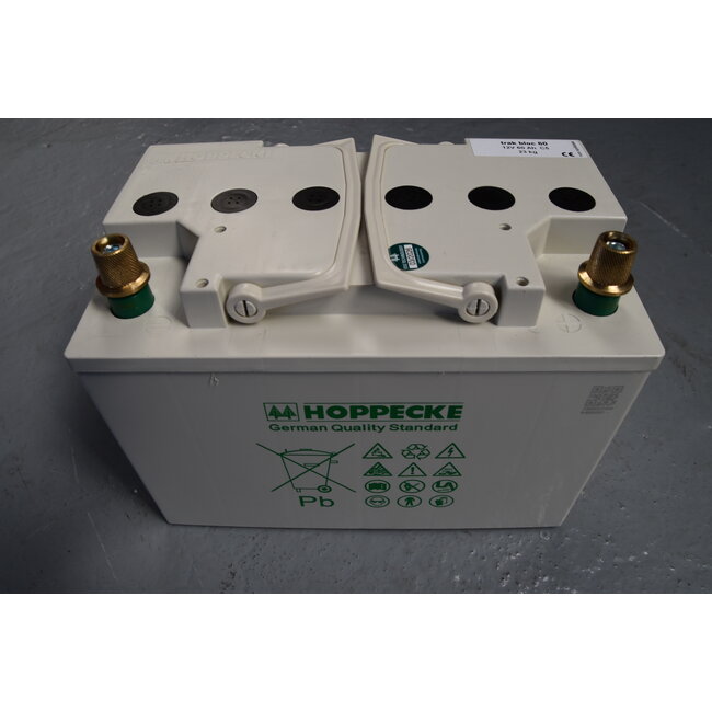 Hoppecke 12 TB 60 trak bloc deep cycle AGM accu 12V 60Ah C5
