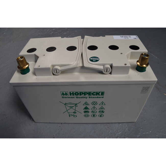 Hoppecke 12 TB 70 trak bloc deep cycle AGM accu 12V 70Ah C5