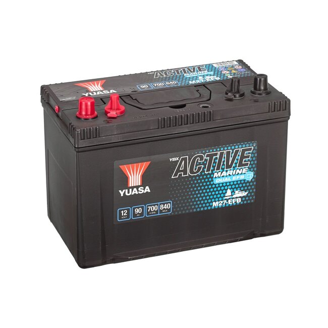 Yuasa M27-EFB 12V 90Ah YBX EFB Active Marine accu