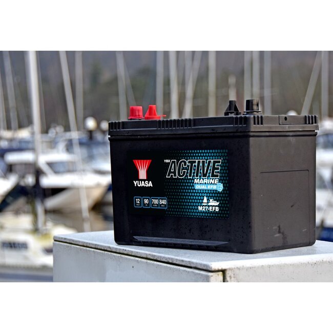 Yuasa M27-EFB 12V 90Ah YBX EFB Active Marine accu