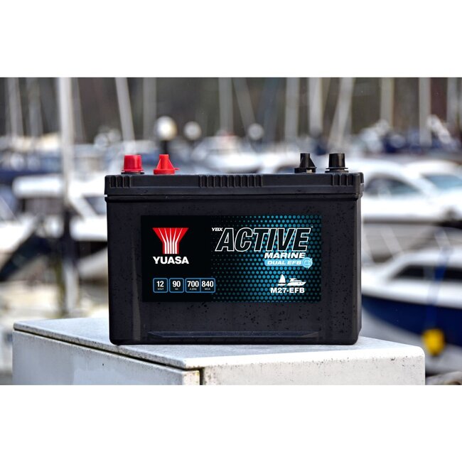 Yuasa M27-EFB 12V 90Ah YBX EFB Active Marine accu
