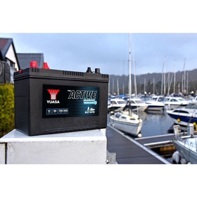 Yuasa M27-EFB 12V 90Ah YBX EFB Active Marine accu