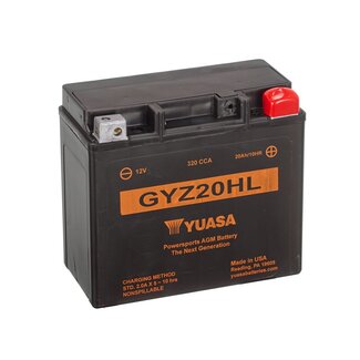 Yuasa GYZ20HL 12V 20Ah High Performance Onderhoudsvrije Motor Accu