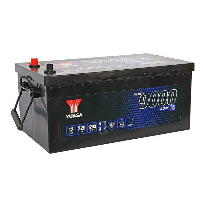 Yuasa YBX9625 12V 220Ah 1200A Super Heavy Duty AGM Vrachtwagen Accu