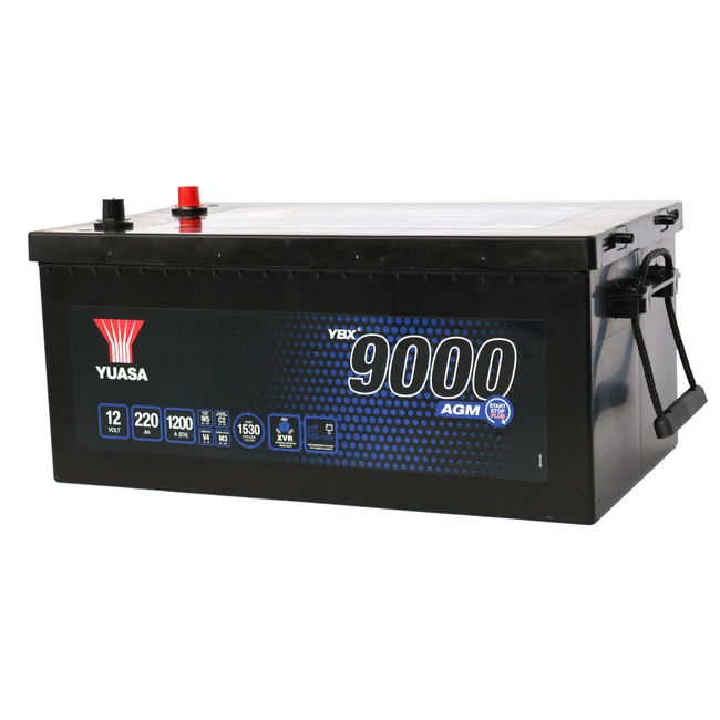 Yuasa YBX9625 12V 220Ah 1200A Super Heavy Duty AGM Vrachtwagen Accu