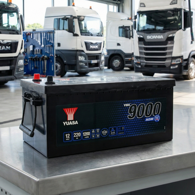 Yuasa YBX9625 12V 220Ah 1200A Super Heavy Duty AGM Vrachtwagen Accu