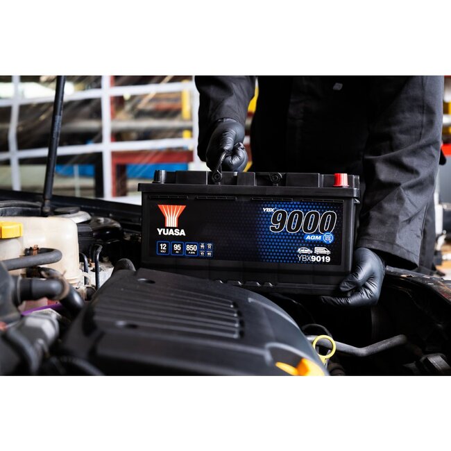 Yuasa YBX9019 12V 95Ah 850A Start Stop Plus AGM Accu
