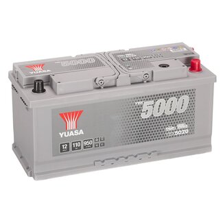 Yuasa YBX5020 12V 110Ah 950A Silver High Performance Accu