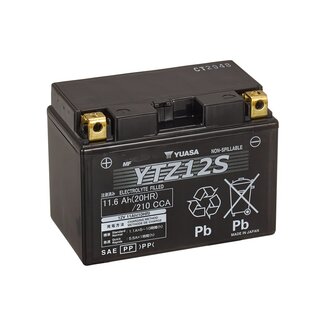 Yuasa YTZ12S 12V 11Ah High Performance Onderhoudsvrije Motor Accu