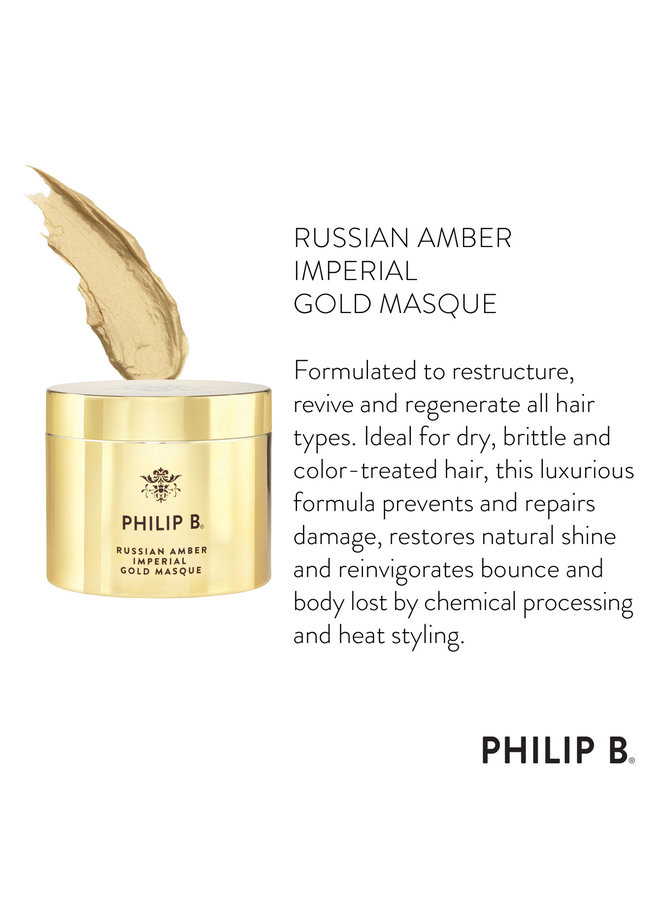 Russian Amber Imperial Gold Masque - PHILIP B.