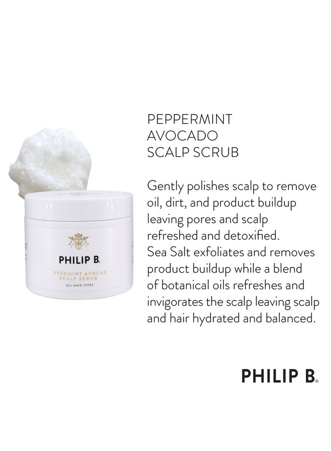 Peppermint Avocado Scalp Scrub - PHILIP B.
