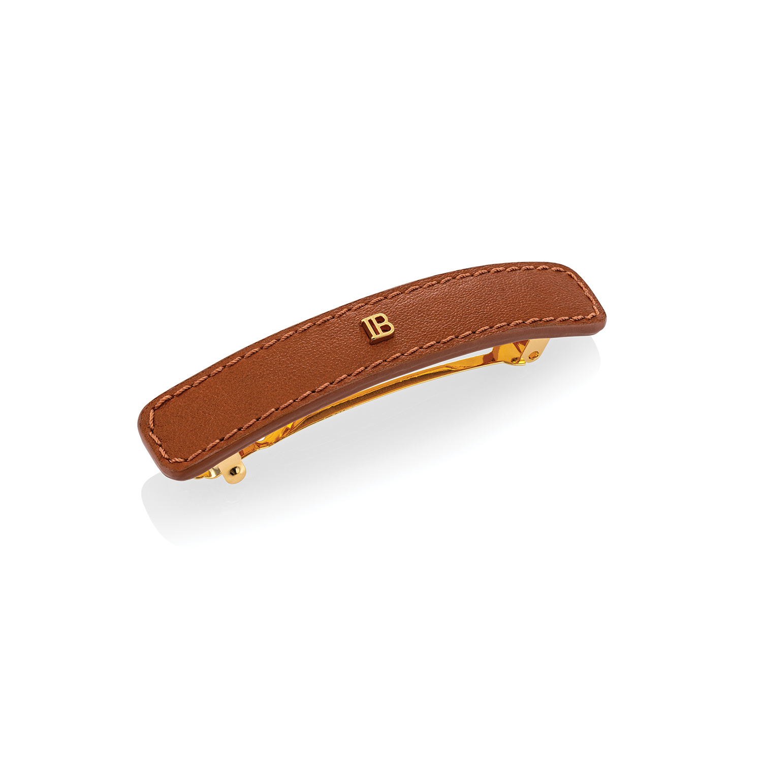 Riviera Barrette Medium Cognac by BALMAIN SEMATELIER
