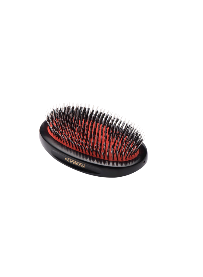 BN2M - JUNIOR MILITARY - BRISTLE & NYLON - DARK RUBY