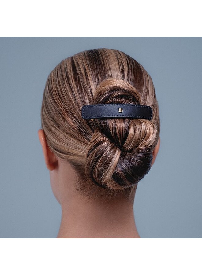 Limited Edition Leather Barrette Cosmic Sapphire