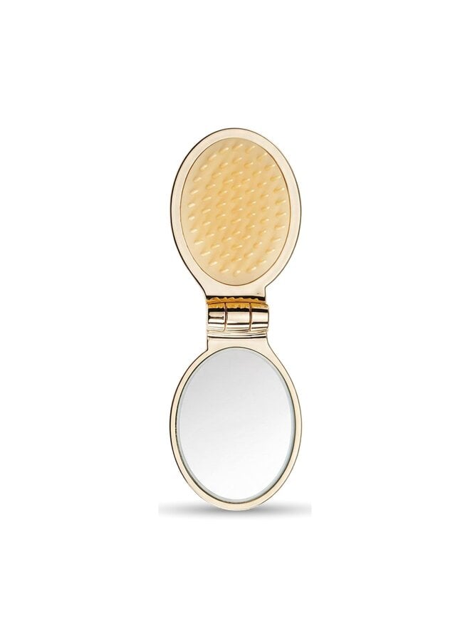 Golden Mirror with Brush Pocketsize - Jäneke