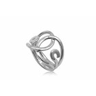 Moderne zilveren ring