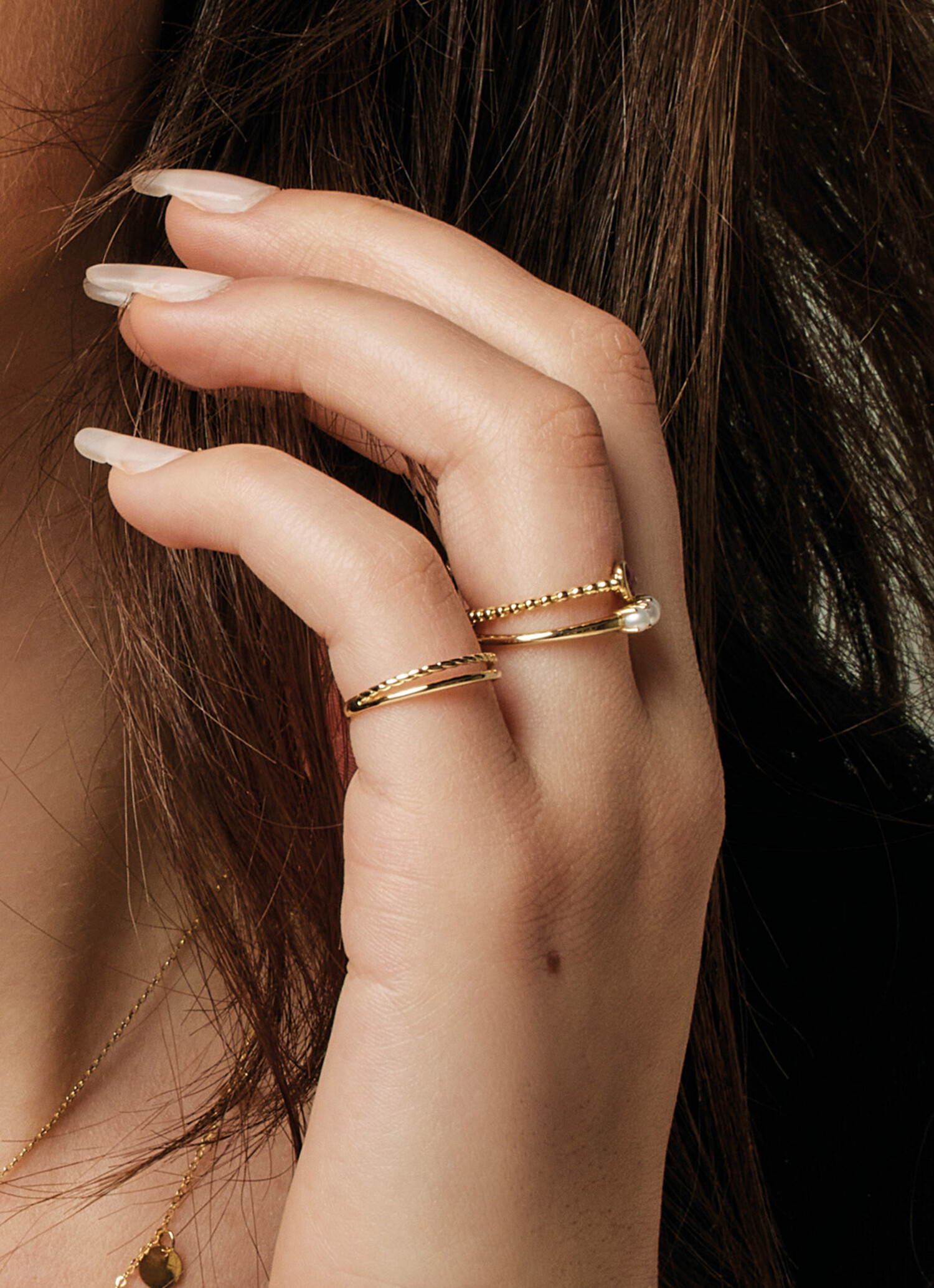Twister Twin ring | 14 karat gold | Jackie Gold - Jackie-gold.com