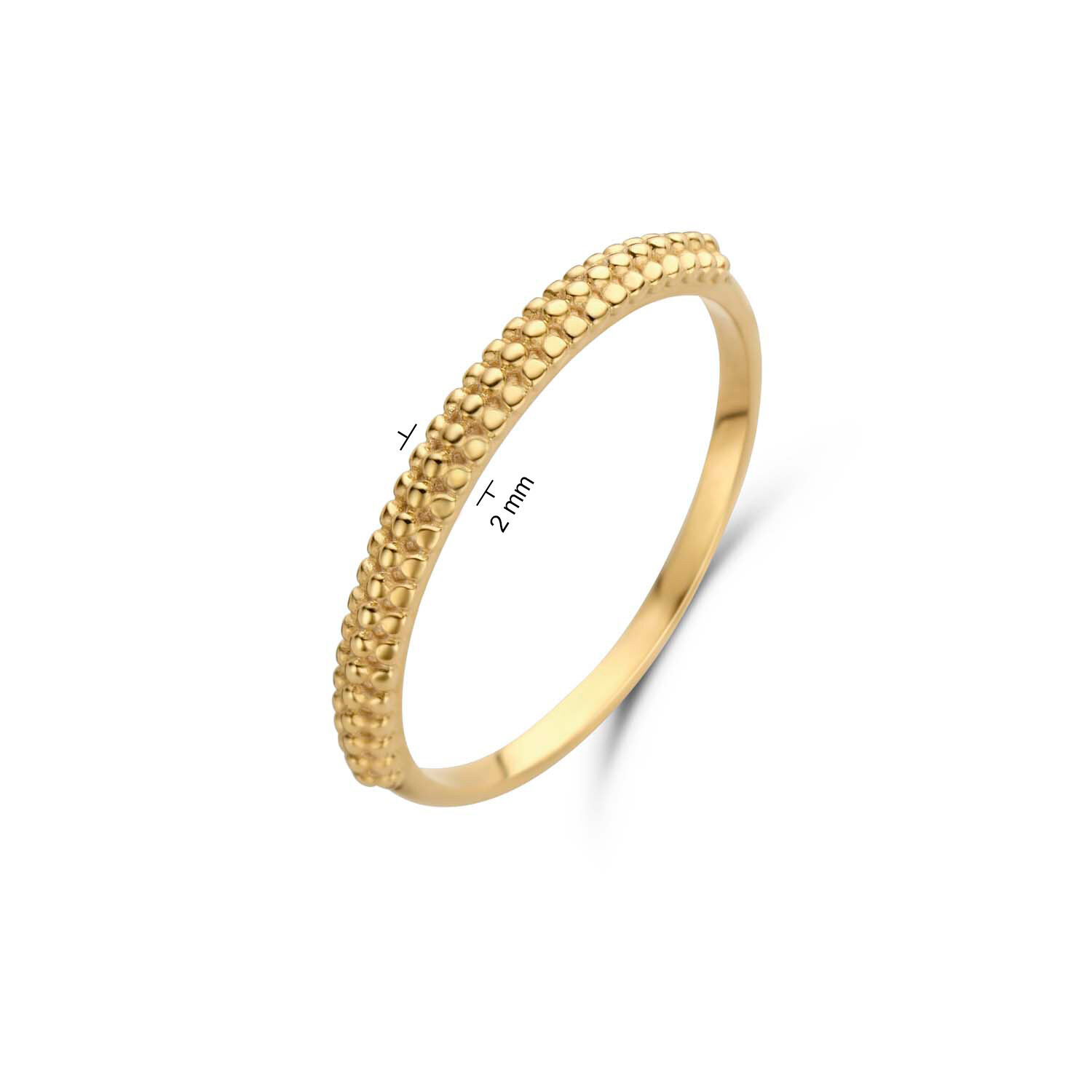 Maiori Zip Ring | 14 karaat goud | Jackie Gold - Jackie-gold.com