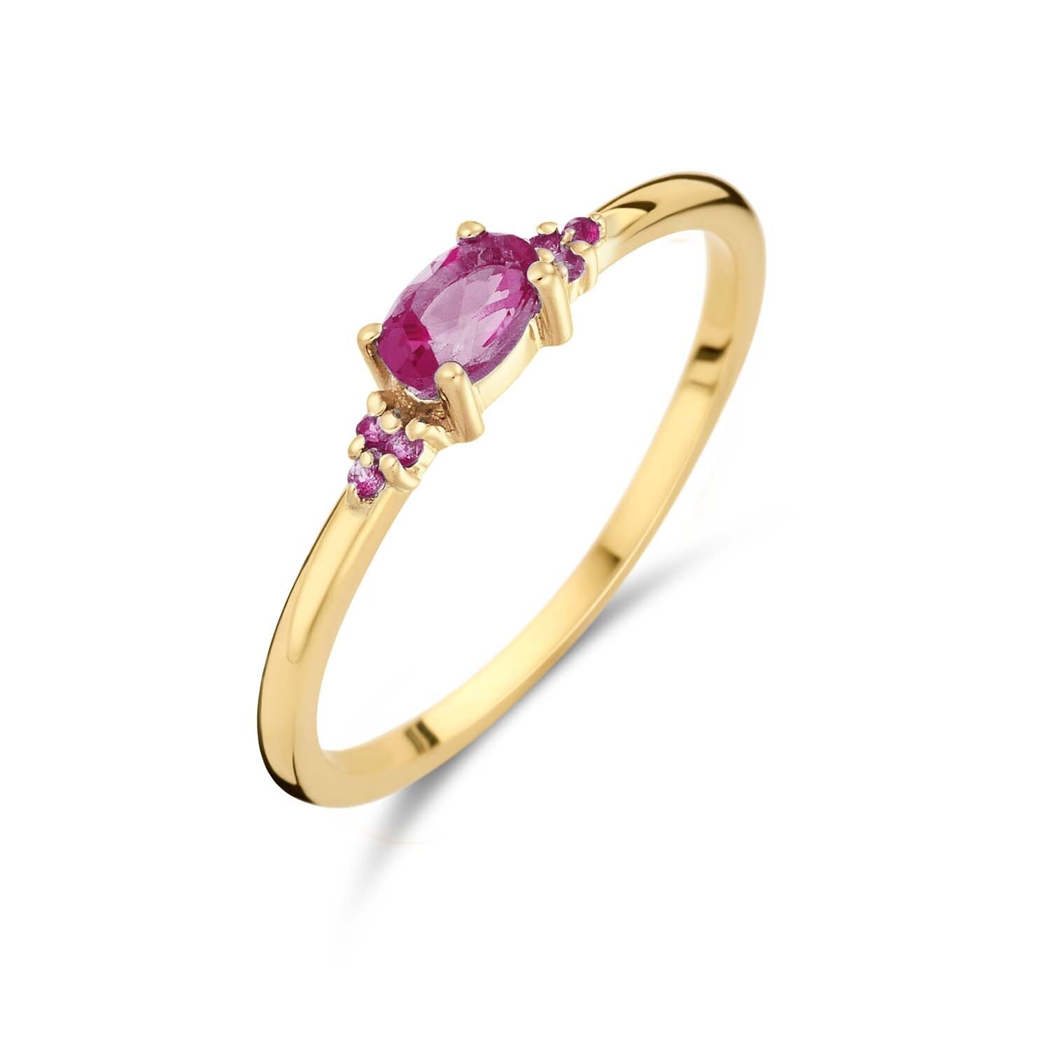 Vintage Pink Topaz Ring 14 karat gold Jackie Gold Jackie