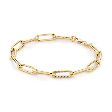 Tres Chic Boxlink Bracelet - Jackie-gold.com
