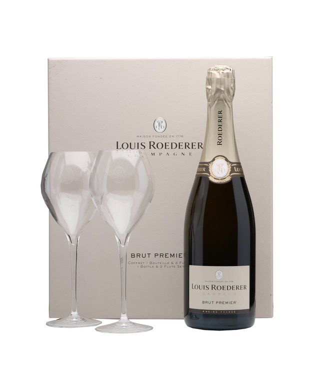 Louis Roederer | Brut Premier | 75cl | Gift Box + 2 glasses