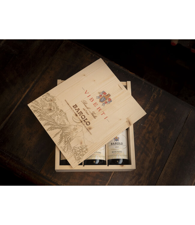 Viberti Giovanni | Barolo Riserva Bricco Delle Viole | 2017 | wooden gift box 3 bottles