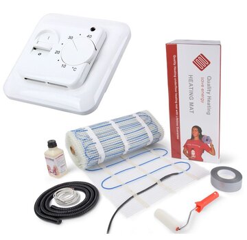 150 Watt mat set inclusief eenvoudige Manual thermostaat
