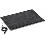Warme voeten mat antraciet 80X120 WATERPROOF inclusief schakelaar IP, 230Vac, tapijt en rubber