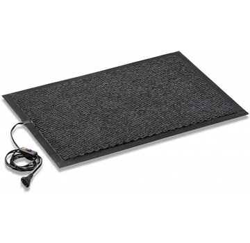 Warme voeten mat antraciet 40X60 WATERPROOF inclusief schakelaar IP, 230Vac, tapijt en rubber