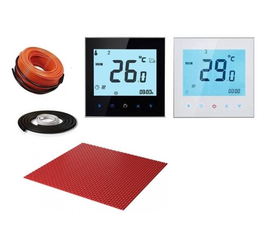 DCM-PRO ontkoppelingsmat + Quality Heating kabel systeem