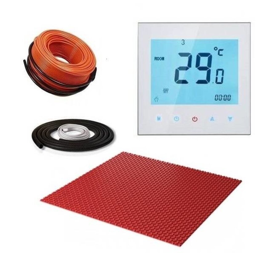 DCM-PRO ontkoppelingsmat + Quality Heating kabel systeem