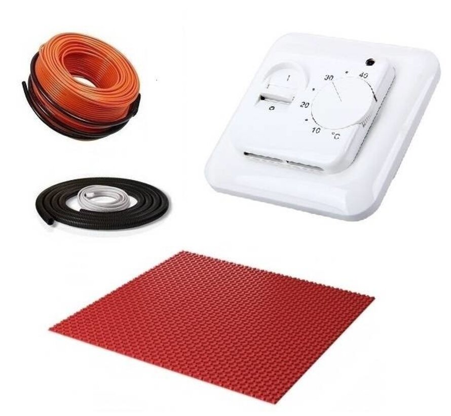 DCM-PRO ontkoppelingsmat + Quality Heating kabel systeem
