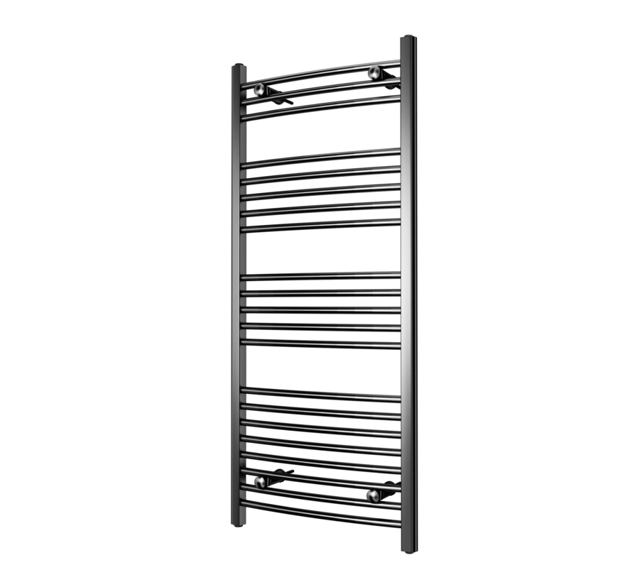 Wit en Chrome AF-UK elektrische handdoek radiator - Quality Heating