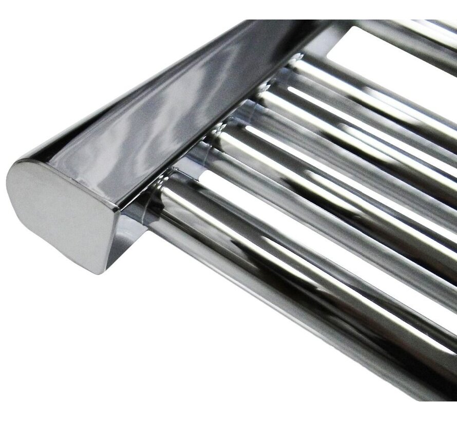 Wit en Chrome AF-UK elektrische handdoek radiator - Quality Heating