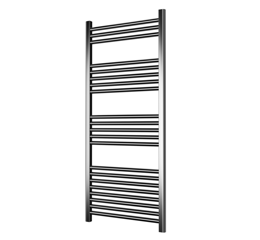 Wit en Chrome AF-CN elektrische handdoek radiator - Quality Heating