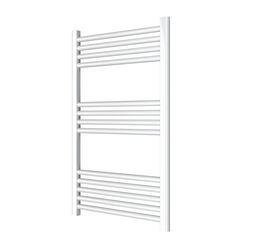 Wit en Chrome AF-CN elektrische handdoek radiator - Quality Heating