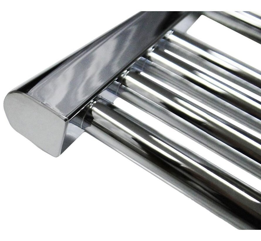 Wit en Chrome AF-CN elektrische handdoek radiator - Quality Heating