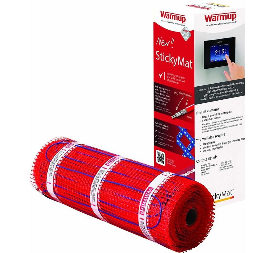 Warmup 200 Watt Vloerverwarmingsmatten set