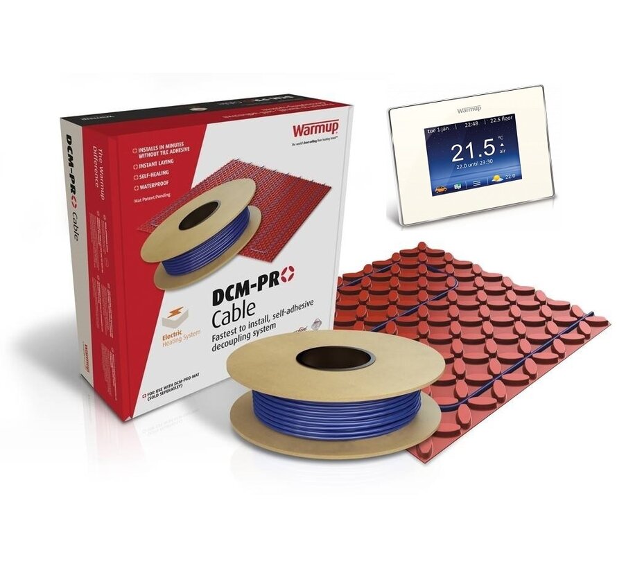 Warmup vloerverwarming kabel + DCM-PRO