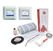 100 Watt elektrische vloerverwarming mat set inclusief OCD5 meertalige past in Gira, Merten, Busch Jage