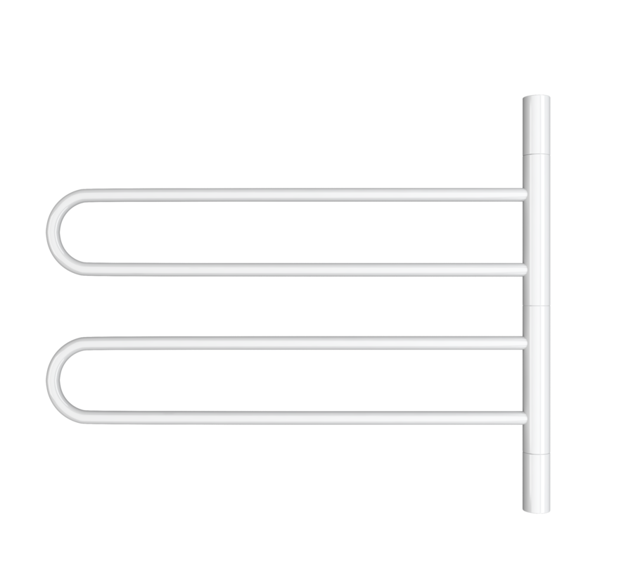 Wit en Chrome UR05001 elektrische handdoek radiator - Quality Heating