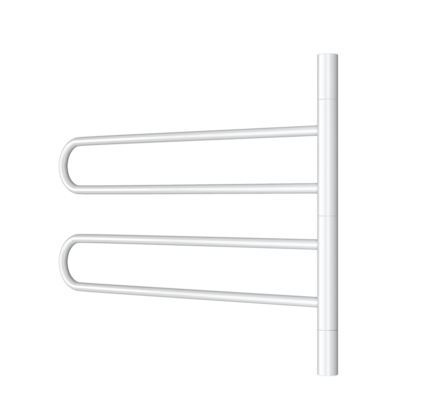 Wit en Chrome UR05001 elektrische handdoek radiator - Quality Heating
