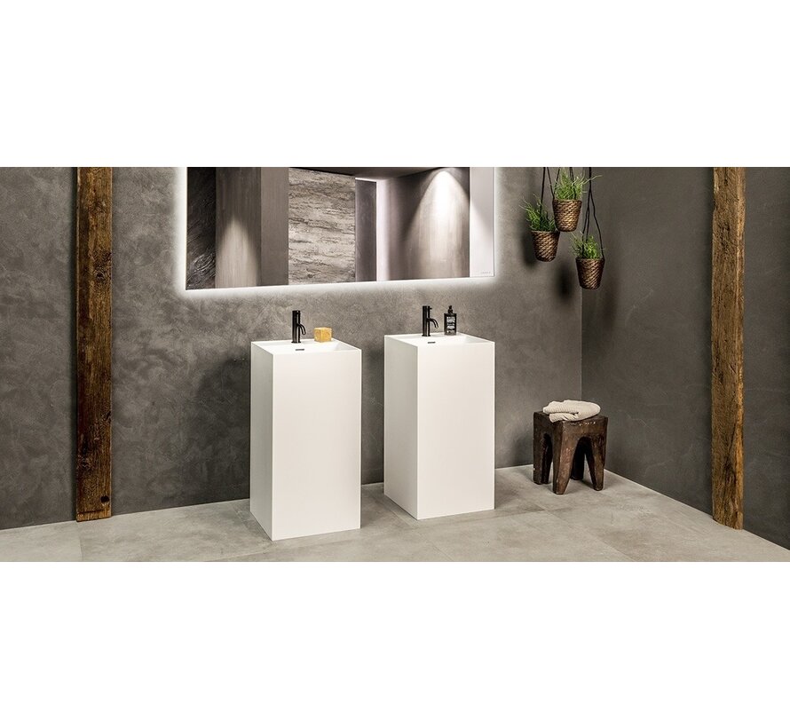 Spiegel infrarood verwarming met led verlichting 60 x 120 cm 700Watt