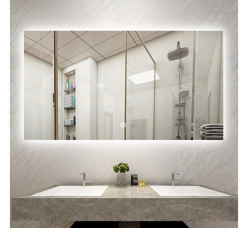 Bella Mirror Spiegel frameloos met led, anticondens 75 x 120 cm