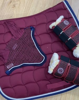 Harcour PACK Chantilly saddle pad and Diamant Rider bonnet