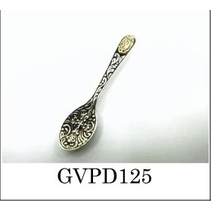 ENGRAVED SPOON PENDANT WITH BRASS INLAY