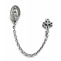 MARIA CHAIN  CROSS DOUBLE STUD