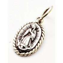 Saint PENDANT SILVER WITH BRASS DETAILS