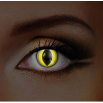 IGLOW - Yellow Cat UV Neon Eye accessories 3 MONTH