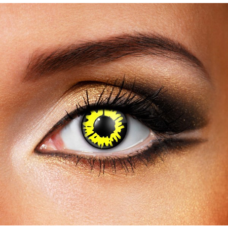 Funky Cosmetic CV CRAZY - Yellow Werewolf Eye accessories 12 MONTH / 1 YEAR